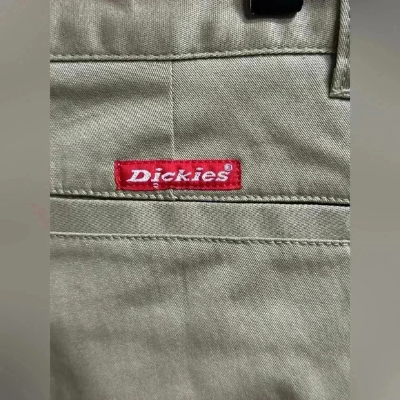 NEW | Vintage 1999 Dickies Girl Khaki Low Rise Flare Pants | Women’s Size 5 Y2K - Picture 9 of 10